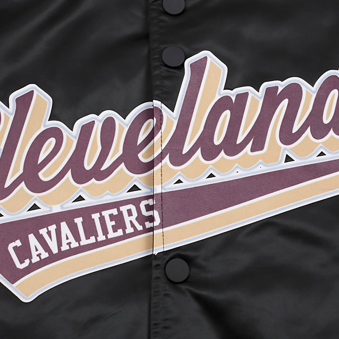 Classic edition Cleveland Cavaliers satin outerwear for fans, JacketnJoint