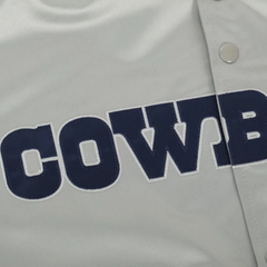 Dallas Cowboys retro football jacket in silver, JacketnJoint