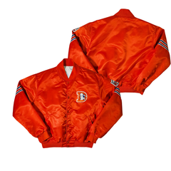 Denver Broncos game-day retro jacket display, JacketnJoint