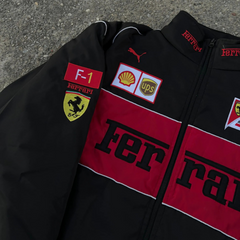 Authentic Ferrari Formula 1 fanwear lightweight satin bomber, JacketnJoint