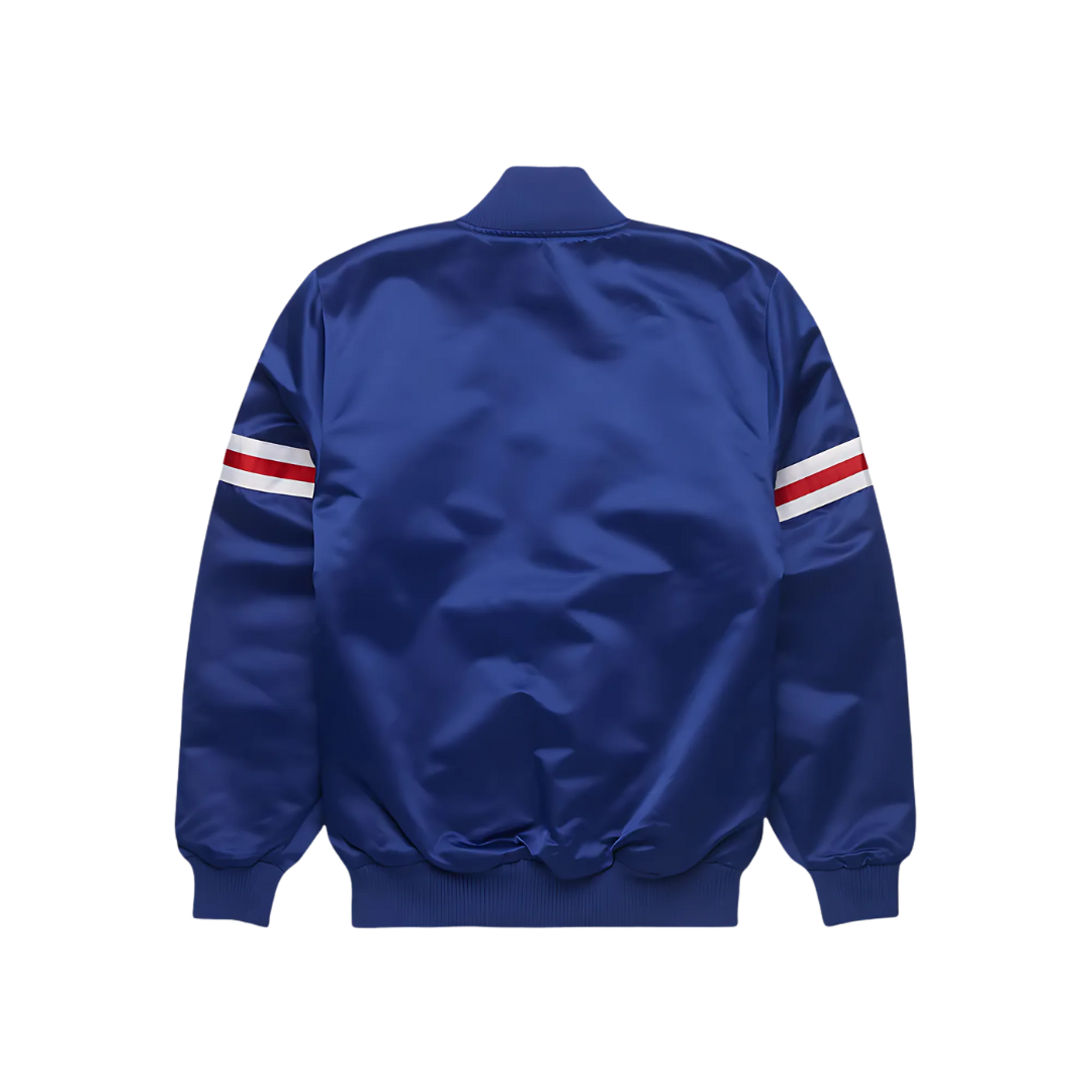 Official Giants Heritage Satin Bomber Jacket backview, JacketnJoint
