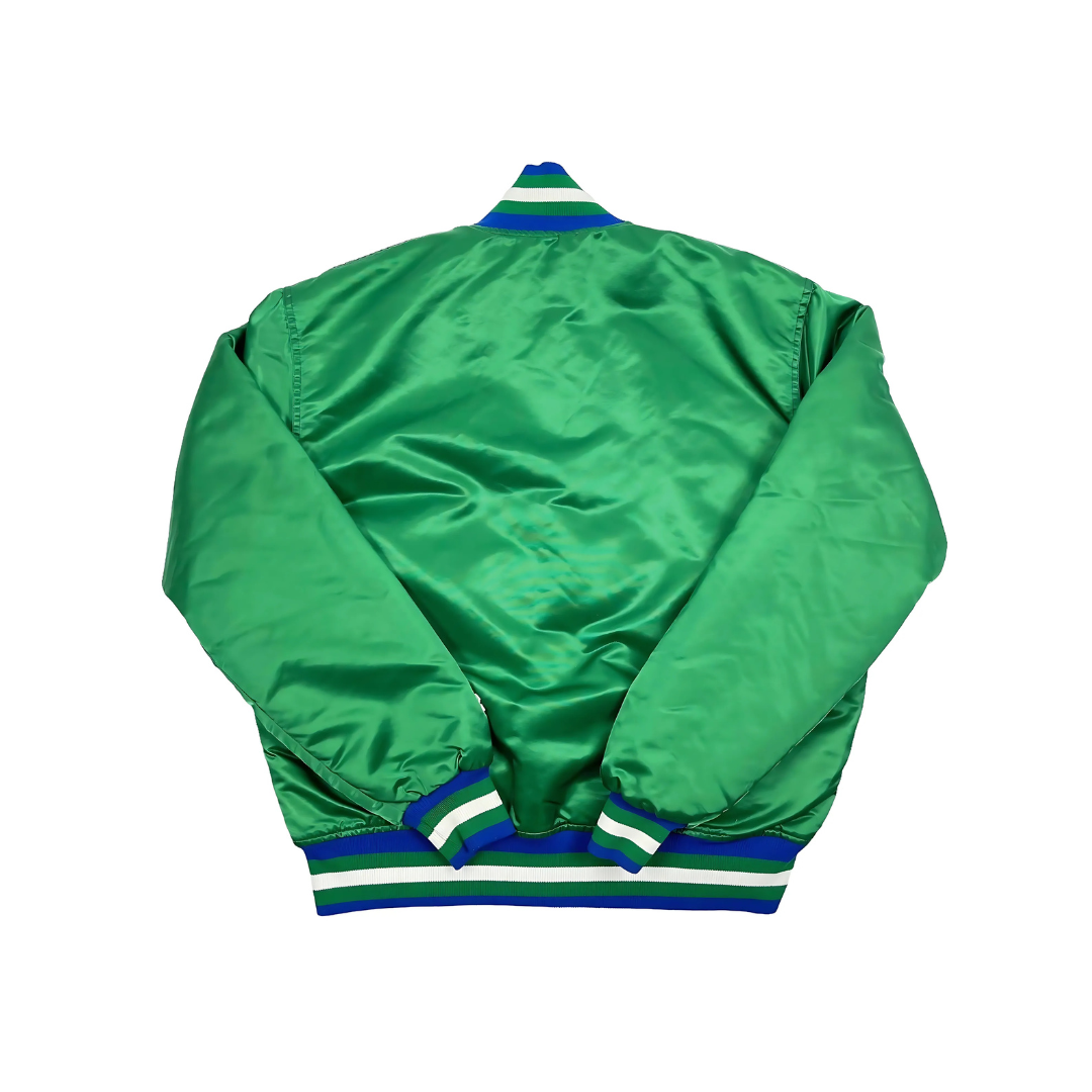 Heritage Dallas Mavericks satin jacket for basketball fans back view, JacketnJoint