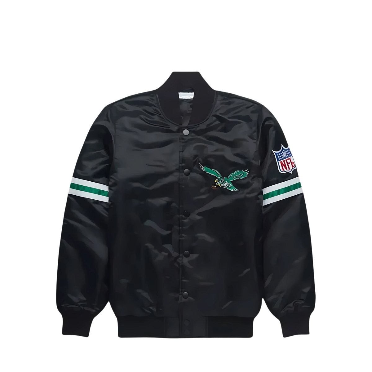 Midnight Eagles satin jacket for football fans, JacketnJoint