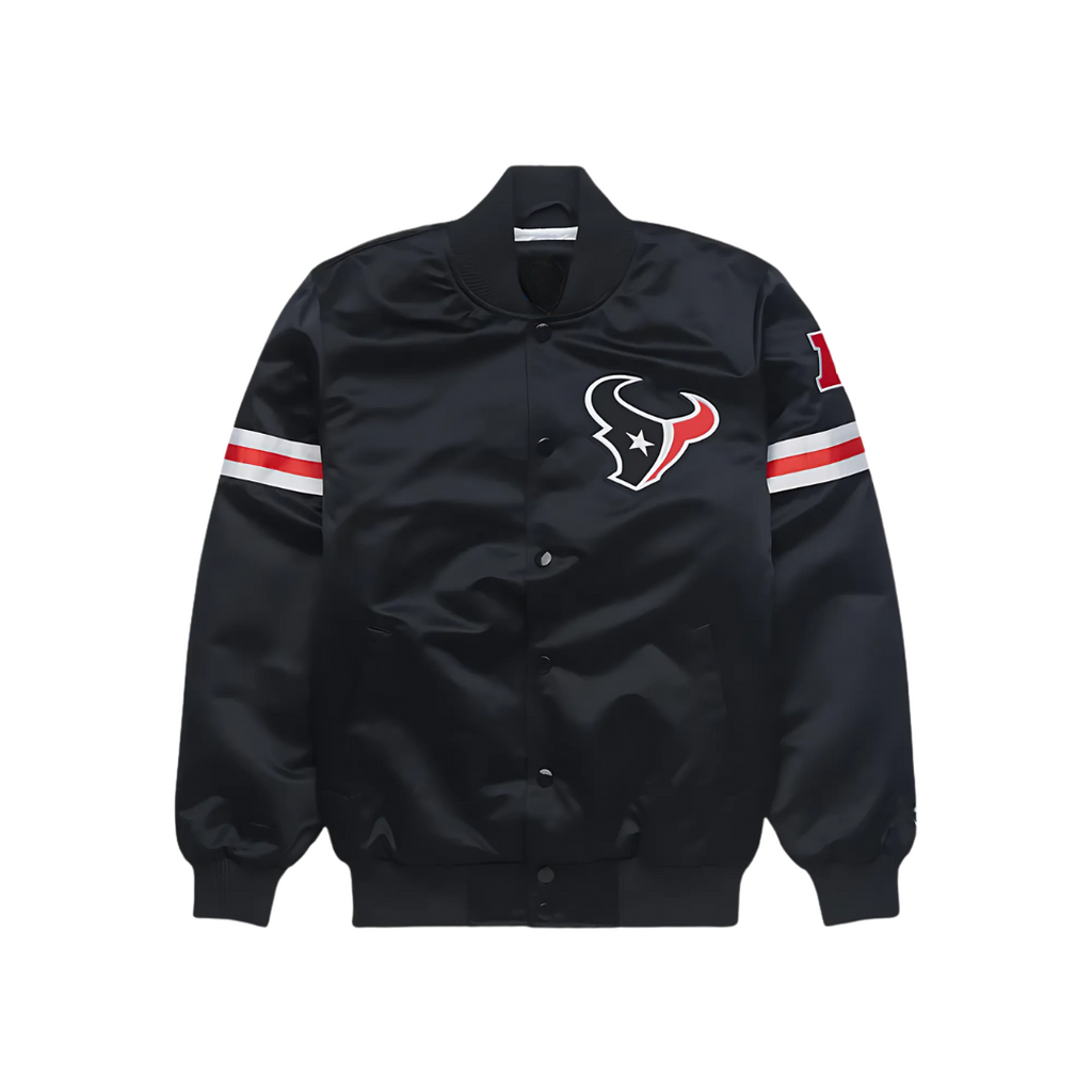 Houston Texans NFL Premium Satin Varsity Jacket | JacketnJoint