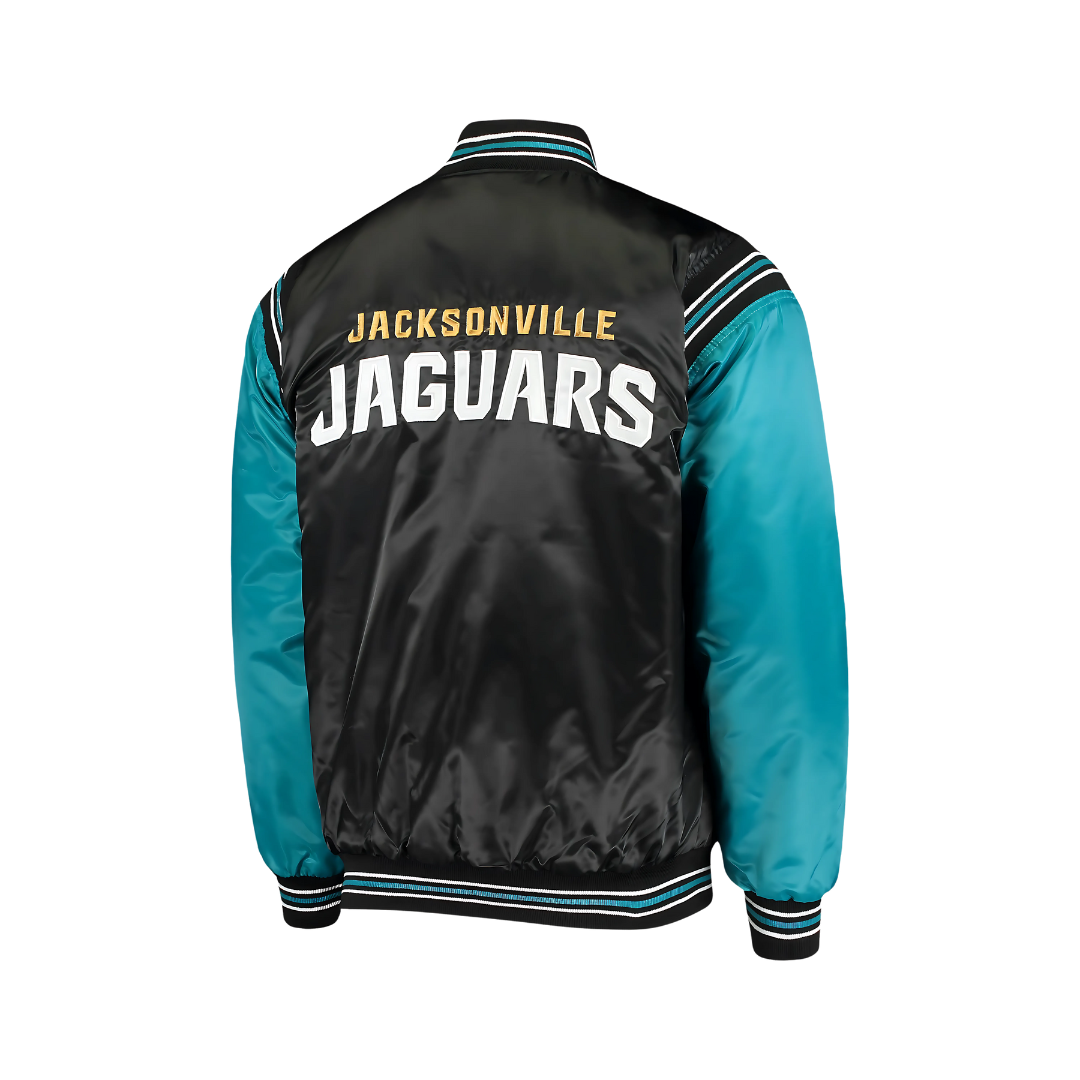 Legacy Satin Bomber Jacket Jacksonville Jaguars Gear, JacketnJoint
