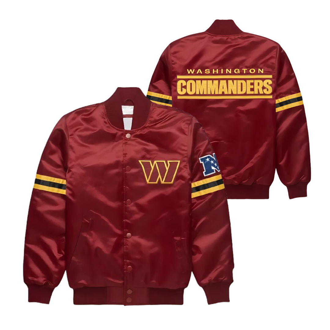 Premium Satin Washington Commanders Game Day Jacket, JacketnJoint