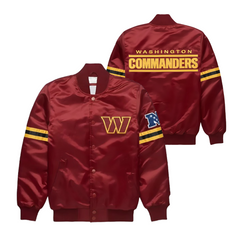 Premium Satin Washington Commanders Game Day Jacket, JacketnJoint