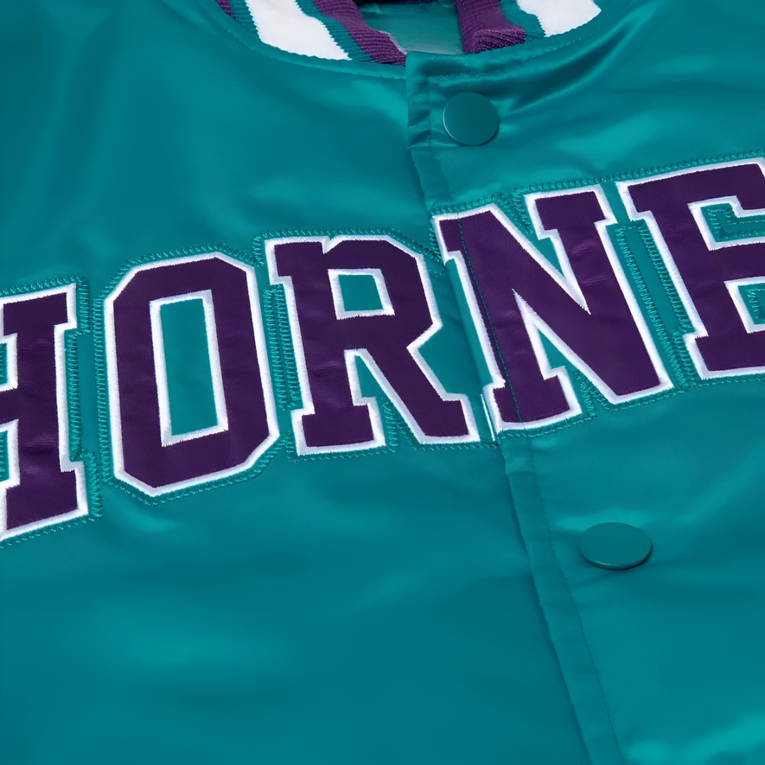 NBA Hornets satin jacket vintage heritage edition, JacketnJoint